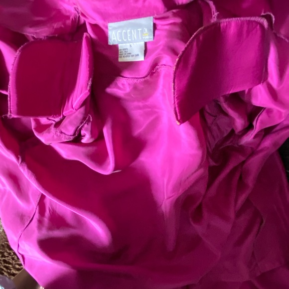 ACCENT 2PC 100% Silk Button Down Long Sleeve Shirt and Zip-Up Button pants - Picture 2 of 12